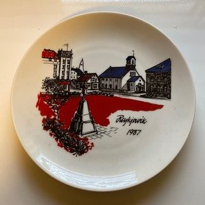 Vintage Plate Reykjavik 1987
